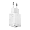 Baseus Compact hálózati töltő 2XUSB - 10.5W (CCXJ010202) fehér-6932172606916 4 kép