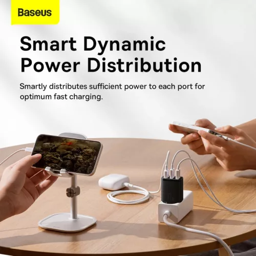 Baseus Compact hálózati töltő 3XUSB - 17W (CCXJ020101) fekete-6932172606961 9 kép