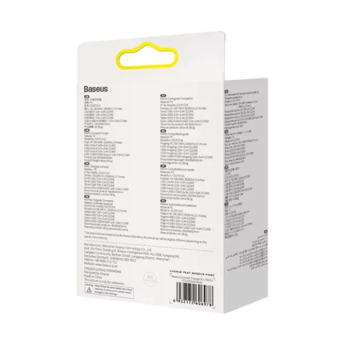 Baseus Compact hálózati töltő 3XUSB - 17W (CCXJ020102) fehér-6932172606978 6 kép
