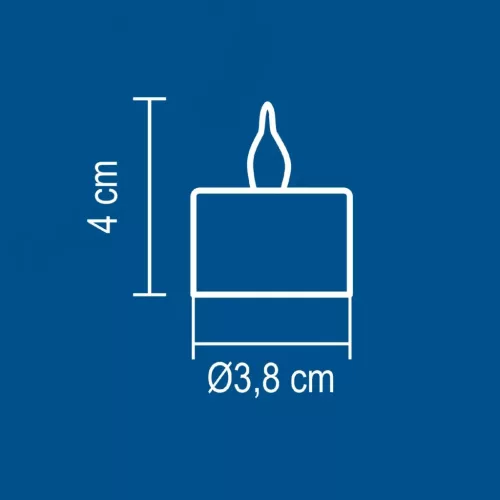 Home CD 2/WX LED-es teamécses, narancssárga LED, 2 db-5999084915315 3 kép