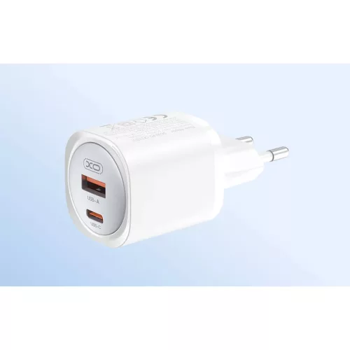 Fali töltő XO CE21, 30W, GaN, 1x USB-C, 1x USB-A-6920680853892 6 kép