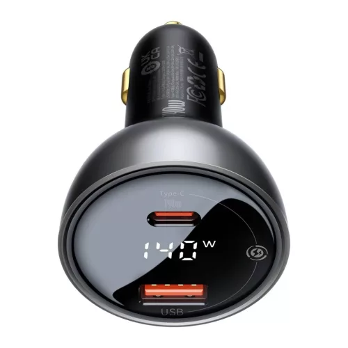 Baseus Digitális Kijelzős Gyors Autós Töltő USB-A / USB-C PD3.1 1-6932172622374 3 kép