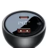Baseus Digitális Kijelzős Gyors Autós Töltő USB-A / USB-C PD3.1 1-6932172622374 6 kép