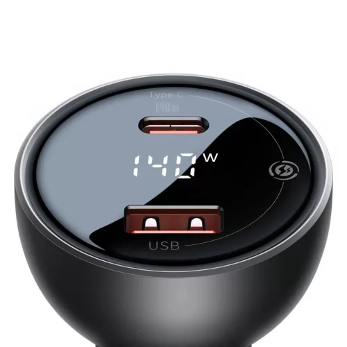 Baseus Digitális Kijelzős Gyors Autós Töltő USB-A / USB-C PD3.1 1-6932172622374 6 kép