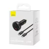 Baseus Digitális Kijelzős Gyors Autós Töltő USB-A / USB-C PD3.1 1-6932172622374 7 kép