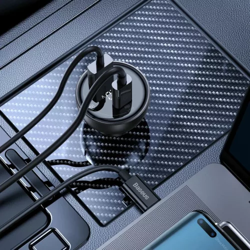 Baseus Digitális Kijelzős Gyors Autós Töltő USB-A / USB-C PD3.1 1-6932172622374 10 kép