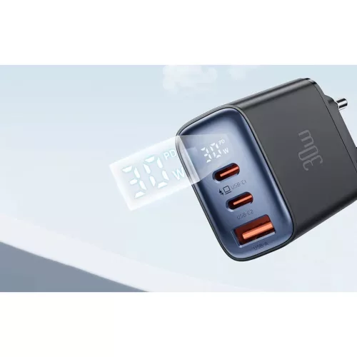 Mcdodo CH-2180 digitális kijelzős hálózati töltő 2xUSB-C + USB-A-6921002621809 7 kép