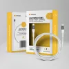 Lightning iPhone kábel 1.5m Type-C fejjel MFi Alphajack (CL15-WG) fehér/szürke