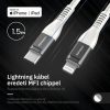 Lightning iPhone kábel 1.5m Type-C fejjel MFi Alphajack (CL15-WG) feh-5999860199755 4 kép