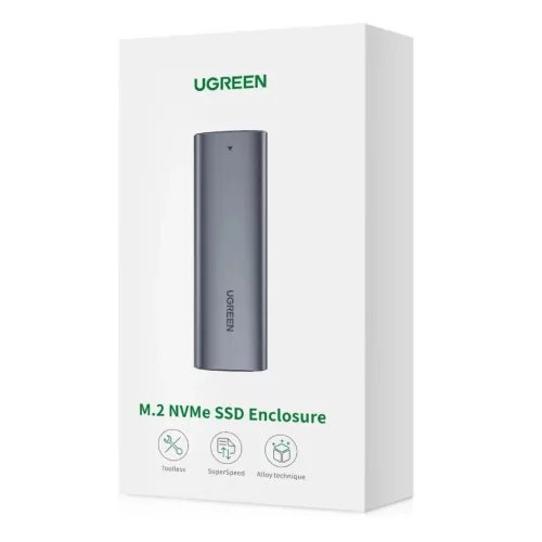 Ugreen Külső SSD drive M.2 ház, tok USB 3.2 Gen 2 (SuperSpeed USB 1-6957303819027 5 kép