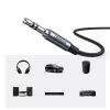 Ugreen AUX audio kábel 3.5mm mini jack - USB Type-C  1m black (CM450 -6957303821921 1 kép