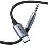 Ugreen AUX audio kábel 3.5mm mini jack - USB Type-C  1m black (CM450 -6957303821921 9 kép