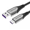 Vention COFHG USB-C - USB 2.0 kábel 5A 1.5m (szürke)-6922794747159 1 kép