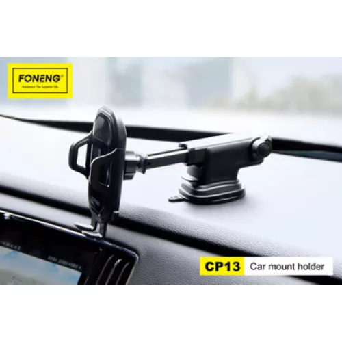 Foneng CP13 tapadókorongos autós telefontartó (fekete)-6970462515357 5 kép
