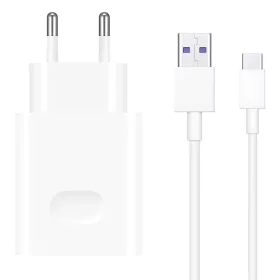   HUAWEI CP404B SuperCharge hálózati töltő adapter (Max 22.5W SE) + USB Type-C 1m kábel fehér