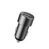 Baseus autós szivargyújtós töltő 80w + dual USB 3.1A fekete-6953156296923 2 kép