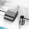 Baseus autós szivargyújtós töltő 80w + dual USB 3.1A fekete-6953156296923 9 kép