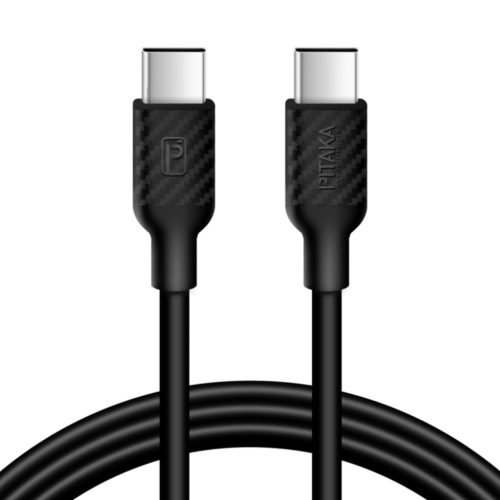 PITAKA USB Type-C / USB Type-C kábel 1m 3A fekete (CTC1001)-1200000011509 5 kép