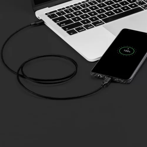 PITAKA USB Type-C / USB Type-C kábel 1m 3A fekete (CTC1001)-1200000011509 5 kép
