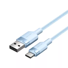   USB 2.0 A férfi - C férfi 3A kábel Vention CTNLF 1M (Kék)