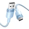 USB 2.0 A férfi - C férfi 3A kábel Vention CTNLF 1M (Kék)-6922794709607 2 kép