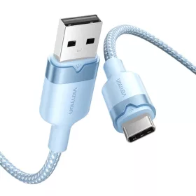 USB 2.0 A férfi - C férfi 3A kábel Vention CTNLF 1M (Kék)-6922794709607 2 kép