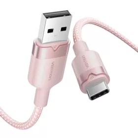 Vention CTNPF 1M USB 2.0 A - USB-C kábel (rózsaszín)-6922794709621 2 kép