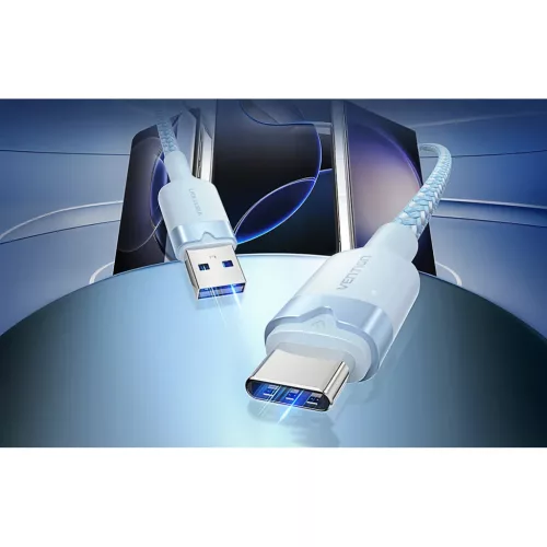 Vention CTNPF 1M USB 2.0 A - USB-C kábel (rózsaszín)-6922794709621 6 kép