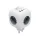 Home CUBE1 kocka elosztó USB töltővel, 3 aljzat gyermekvédelemmel,-5999084968533 1 kép