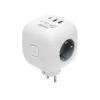 Home CUBE1 kocka elosztó USB töltővel, 3 aljzat gyermekvédelemmel,-5999084968533 2 kép