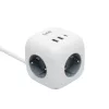 Home CUBE2 kocka elosztó, max. 3680 W, USB töltő, 3 aljzat gyermekv-5999084968557 1 kép