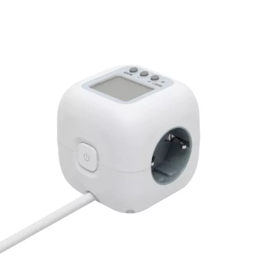 Home CUBE2P kocka elosztó, fogyasztásmérővel, max. 3680 W, 3 aljza-5999084968540 3 kép