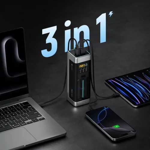 Powerbank Cuktech CUK00P23GLBK 210W 25000mAh Power Bank 2 x USB-C 1 x -6973886190407 6 kép