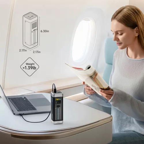 Powerbank Cuktech CUK00P23GLBK 210W 25000mAh Power Bank 2 x USB-C 1 x -6973886190407 7 kép