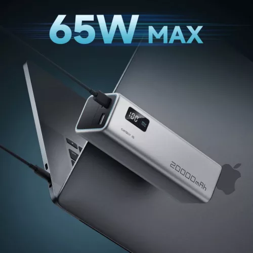 Powerbank Cuktech CUKP200XGLGR 100W 20000mAh 2 x USB-C 1 x USB-A - sz�-6973886190773 2 kép