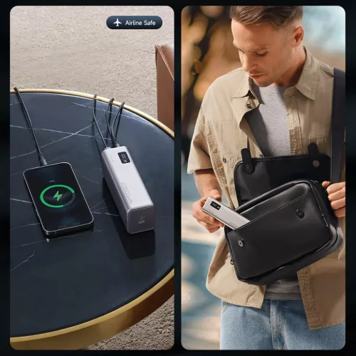 Powerbank Cuktech CUKP200XGLGR 100W 20000mAh 2 x USB-C 1 x USB-A - sz�-6973886190773 6 kép