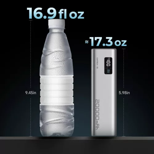 Powerbank Cuktech CUKP200XGLGR 100W 20000mAh 2 x USB-C 1 x USB-A - sz�-6973886190773 7 kép