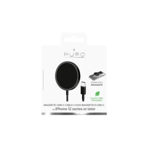 Puro Magnetico induktív töltő MagSafe-fel 1m - Fekete-8033830313387 2 kép