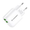 Wozinsky CUWCW 2.4A 2 x USB-A hálózati töltő adapter - fehér-5907769308550 4 kép