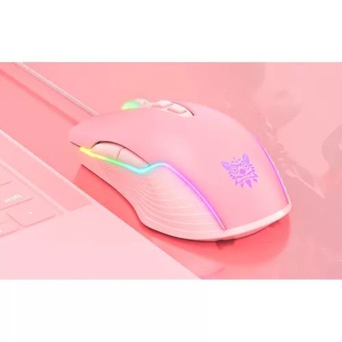 ONIKUMA CW905 pink gamer egér-6972470560909 7 kép