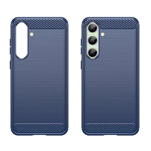 Szilikon tok Carbon Case Samsung Galaxy S24 FE - kék tok-5907769368721 2 kép