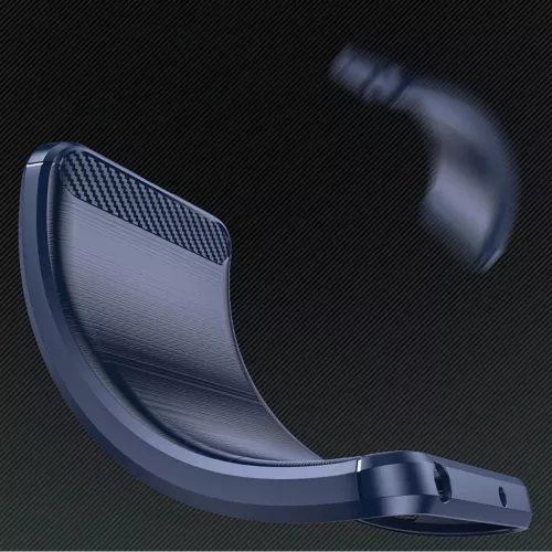 Szilikon tok Carbon Case Samsung Galaxy S24 FE - kék tok-5907769368721 4 kép