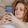 Szilikon tok Carbon Case Samsung Galaxy S24 FE - kék tok-5907769368721 5 kép