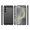 Szilikon tok Carbon Case Samsung Galaxy S25+ - fekete-5907769368110 2 kép