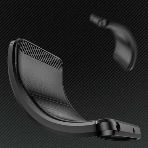 Szilikon tok Carbon Case Samsung Galaxy S25+ - fekete-5907769368110 5 kép