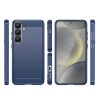 Szilikon tok Carbon Case Samsung Galaxy S25+-hoz - kék-5907769368127 2 kép