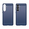 Szilikon tok Carbon Case Samsung Galaxy S25+-hoz - kék-5907769368127 3 kép