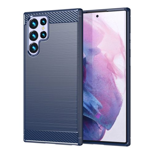 Szénszálas tok Samsung Galaxy S23 Ultra flexibilis szilikon szénsz�-9145576268520 1 kép