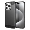 Carbon Case iPhone 16 Pro Max szilikon tok - Fekete tok-5907769364761 1 kép