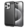 Carbon Case iPhone 16 Pro Max szilikon tok - Fekete tok-5907769364761 1 kép